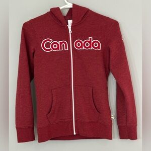 🌟NWOT🌟 Canada Girls Full Zip-Up Hoodie - Size 10-12